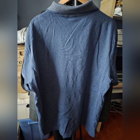 Hugo Boss Men's Polo Shirt Navy and White - Picture 3 of 9